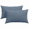 Vidaxl sofa kussens 2 stuks blauw 50 x 30 cm cordstof