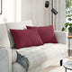 Vidaxl sofa kussens 2 pcs wijnrood 60 x 40 cm stof
