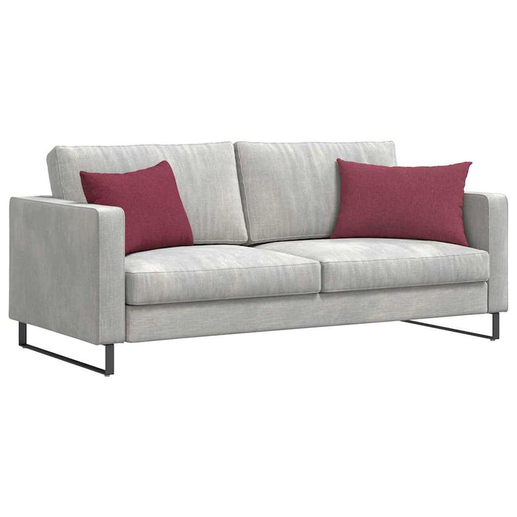 Vidaxl sofa kussens 2 st stof wijnrood 60 x 40 cm