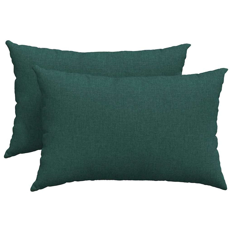 Vidaxl sofa kussens 2 pcs donkergroen 60 x 40 cm stof