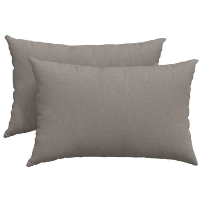 Vidaxl sofa kussens 2 st stof taupe 60 x 40 cm