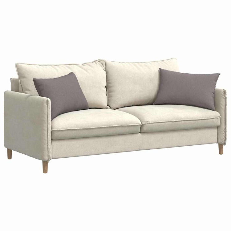 Vidaxl sofa kussens 2 st stof taupe 60 x 40 cm