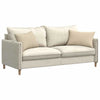 Vidaxl sofa kussens 2 pcs crème 60 x 40 cm stof