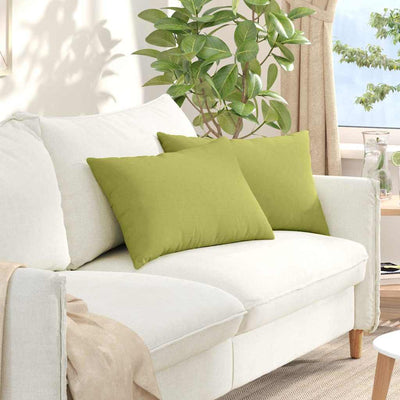 Vidaxl sofa kussens 2 st stof lichtgroen 60 x 40 cm