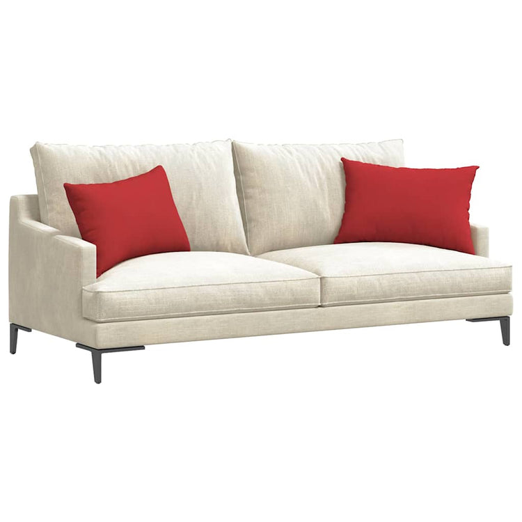 Vidaxl sofa kussens 2 st stof rood 60 x 40 cm