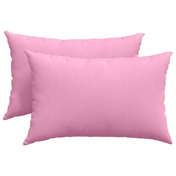 Vidaxl sofa kussens 2 st stof roze 60 x 40 cm