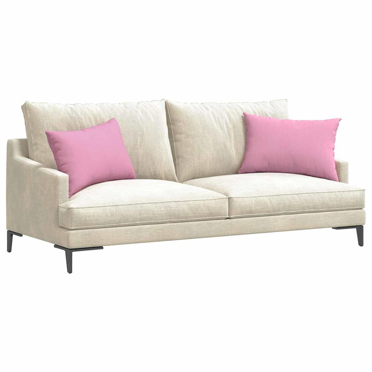 Vidaxl sofa kussens 2 st stof roze 60 x 40 cm