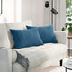 Vidaxl sofa kussens 2 stuks blauw 60 x 40 cm cordstof