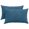 Vidaxl sofa kussens 2 stuks blauw 60 x 40 cm cordstof