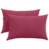 Vidaxl sofa kussens 2 stuks wijnrood 60 x 40 cm cordstof