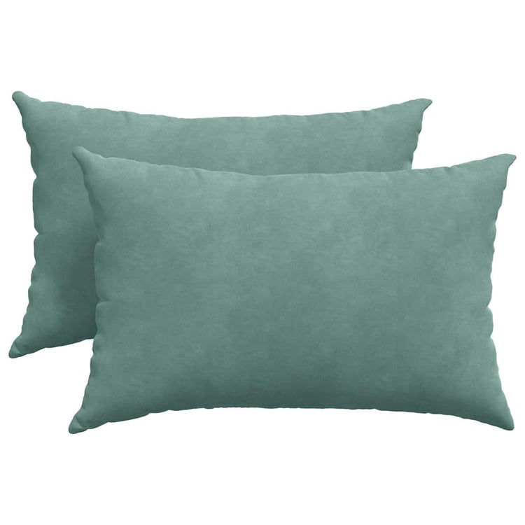 Vidaxl sofa kussens 2 stuks zeegroen 60 x 40 cm cordstof