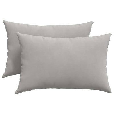 Vidaxl sofa kussens 2 st stof lichtgrijs 60 x 40 cm
