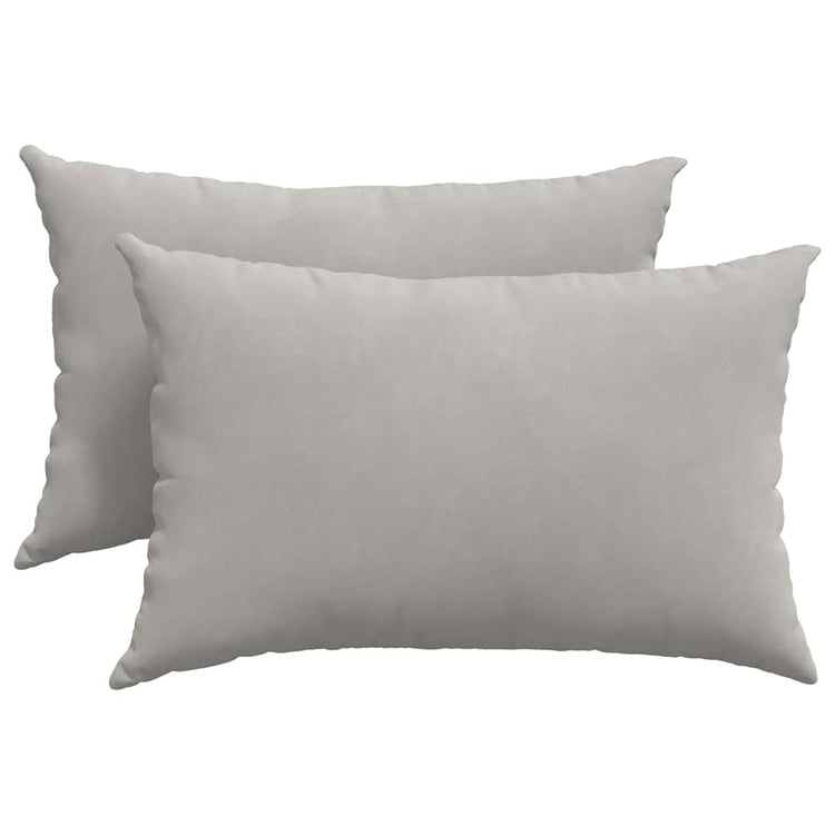 Vidaxl sofa kussens 2 stuks lichtgrijs 60 x 40 cm stof
