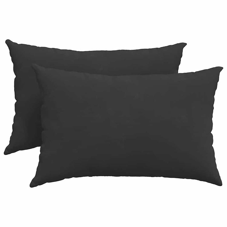 Vidaxl sofa kussens 2 st stof zwart 60 x 40 cm