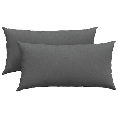 Vidaxl sofa kussens 2 st stof donkergrijs 80 x 40 cm