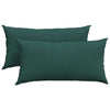 Vidaxl sofa kussens 2 pcs donkergroen 80 x 40 cm stof