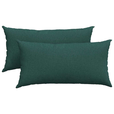 Vidaxl sofa kussens 2 st stof donkergroen 80 x 40 cm