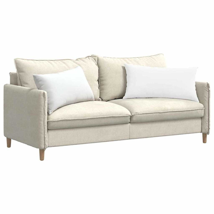 Vidaxl sofa kussens 2 st stof wit 80 x 40 cm