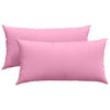 Vidaxl sofa kussens 2 pcs roze 80 x 40 cm stof