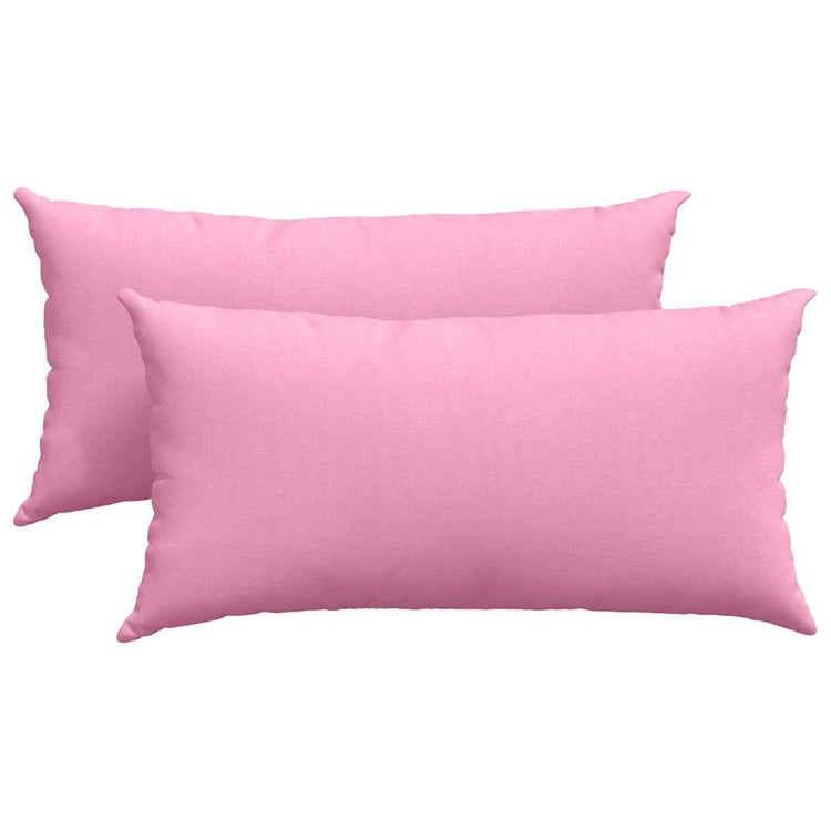 Vidaxl sofa kussens 2 st stof roze 80 x 40 cm