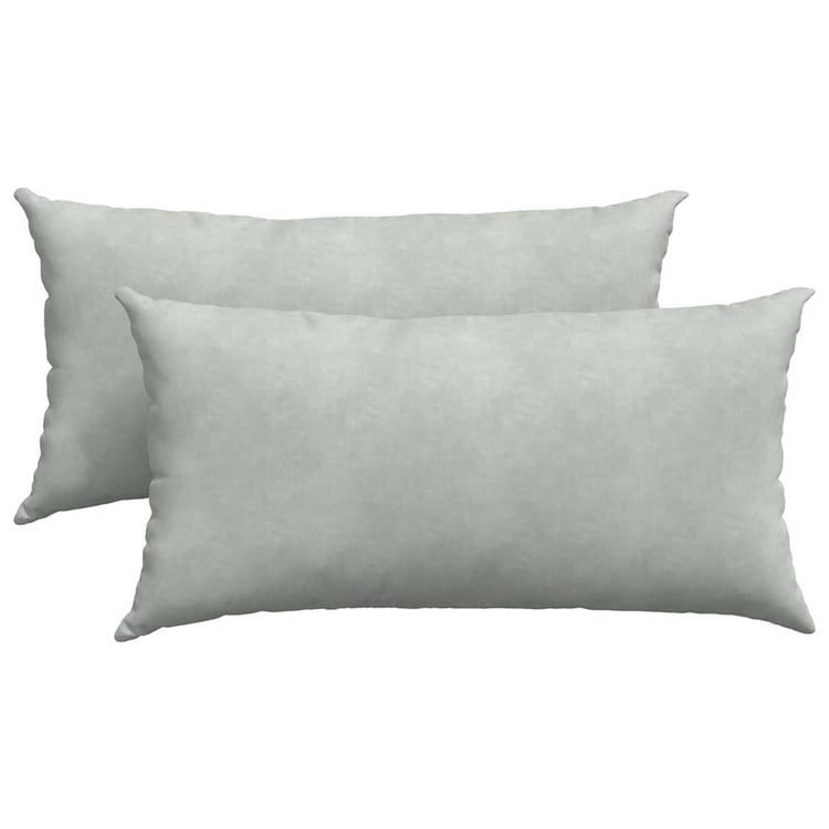 Vidaxl sofa kussens 2 stuks lichtgrijs 80 x 40 cm cordstof