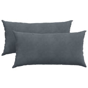 Vidaxl sofa kussens 2 stuks donkergrijs 80 x 40 cm cordstof - afbeelding 2