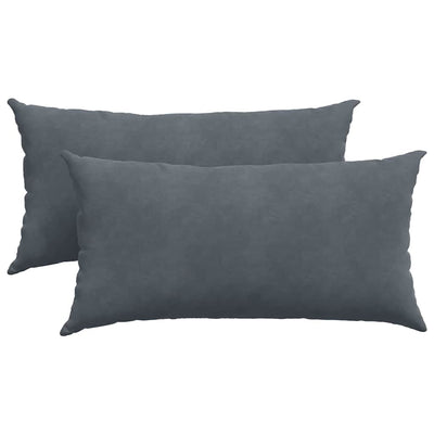 Vidaxl sofa kussens 2 stuks donkergrijs 80 x 40 cm cordstof