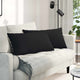 Vidaxl sofa kussens 2 stuks zwart 80 x 40 cm stof
