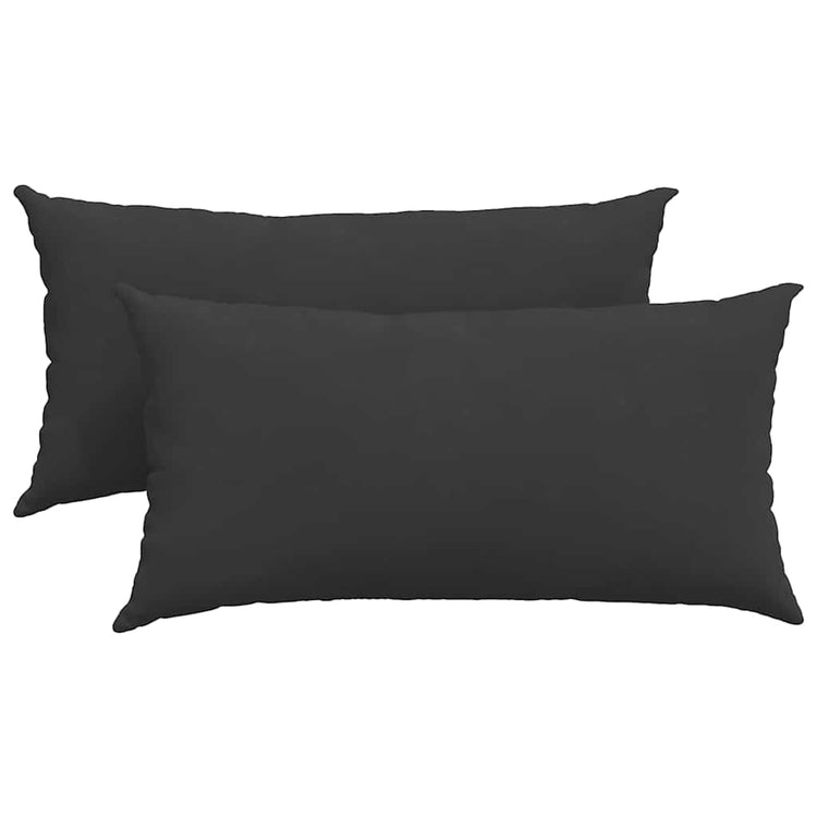 Vidaxl sofa kussens 2 st stof zwart 80 x 40 cm