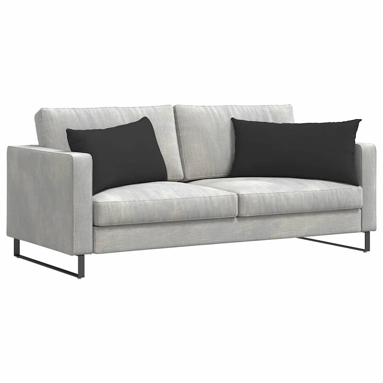 Vidaxl sofa kussens 2 st stof zwart 80 x 40 cm
