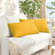 Vidaxl sofa kussens 2 stuks lichtgeel 80 x 40 cm cordstof