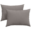 Vidaxl sofa kussens 2 pcs taupe 70 x 50 cm stof