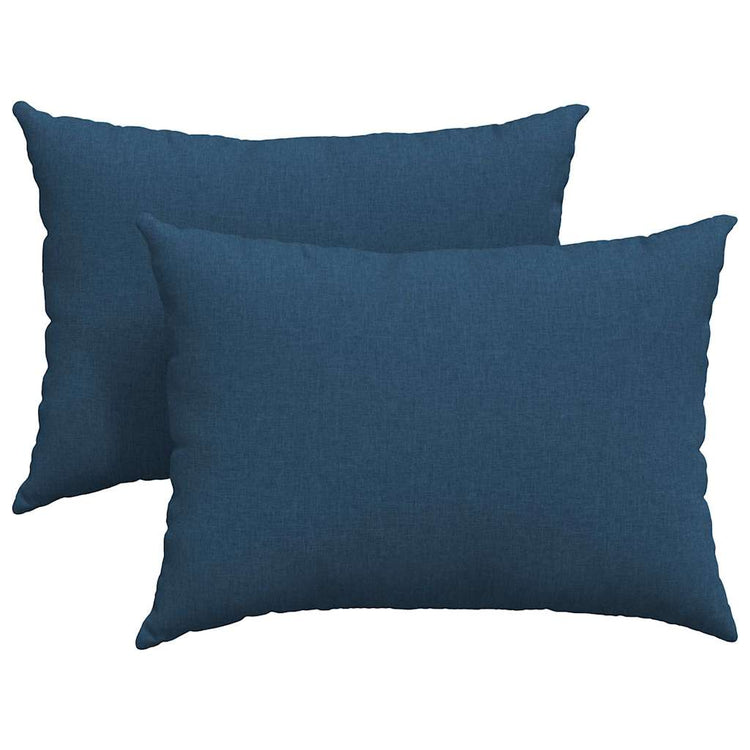 Vidaxl sofa kussens 2 st stof blauw 70 x 50 cm