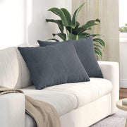 Vidaxl sofa kussens 2 stuks donkergrijs 70 x 50 cm cordstof - afbeelding 1