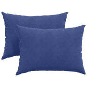 Vidaxl sofa kussens 2 stuks politieblauw 70 x 50 cm cordstof - afbeelding 2