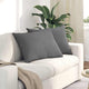 Vidaxl sofa kussens 2 stuks donkergrijs 70 x 50 cm stof