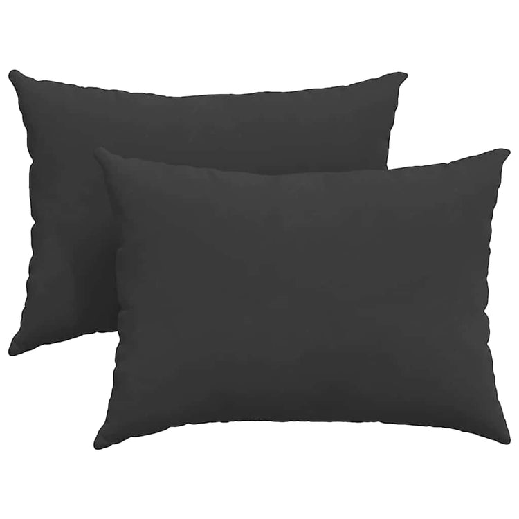 Vidaxl sofa kussens 2 st stof zwart 70 x 50 cm