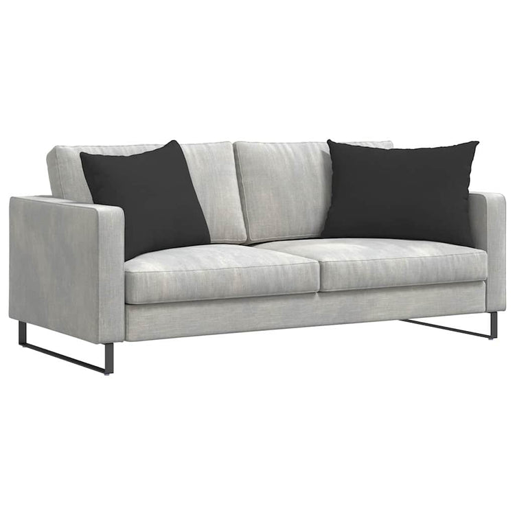 Vidaxl sofa kussens 2 st stof zwart 70 x 50 cm