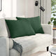 Vidaxl sofa kussens 2 stuks donkergroen 70 x 50 cm cordstof