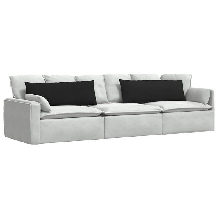 Vidaxl sofa kussens 2 pcs zwart 120 x 40 cm stof