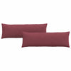 Vidaxl sofa kussens 2 pcs wijnrood 120 x 40 cm stof