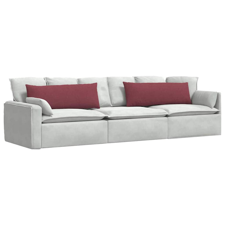 Vidaxl sofa kussens 2 pcs wijnrood 120 x 40 cm stof