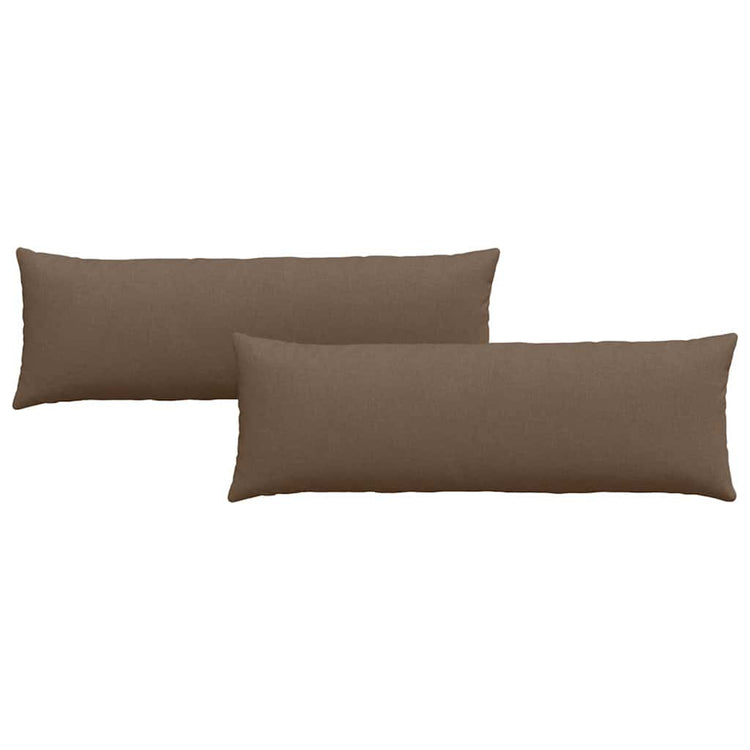 Vidaxl sofa kussens 2 st stof bruin 120 x 40 cm
