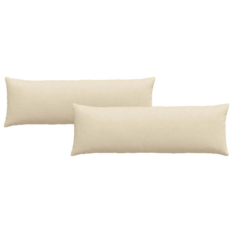 Vidaxl sofa kussens 2 st stof crème 120 x 40 cm