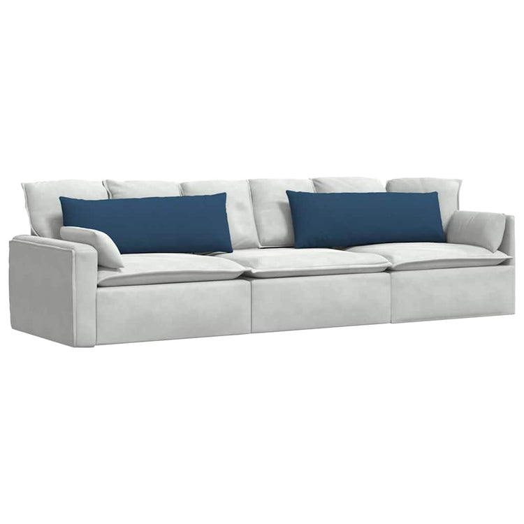 Vidaxl sofa kussens 2 st stof blauw 120 x 40 cm