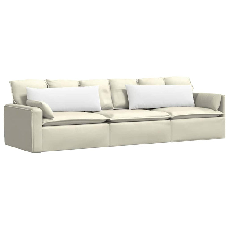 Vidaxl sofa kussens 2 st stof wit 120 x 40 cm