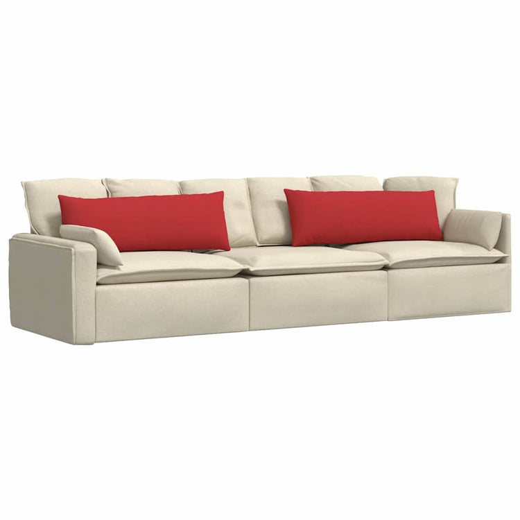 Vidaxl sofa kussens 2 st stof rood 120 x 40 cm