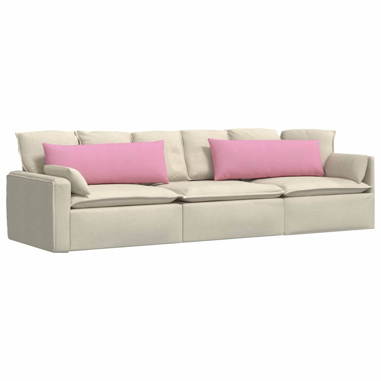 Vidaxl sofa kussens 2 st stof roze 120 x 40 cm