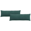 Vidaxl sofa kussens 2 stuks donkergroen 120 x 40 cm cordstof