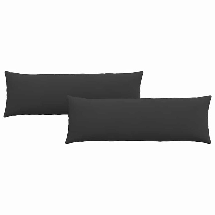 Vidaxl sofa kussens 2 st stof zwart 120 x 40 cm